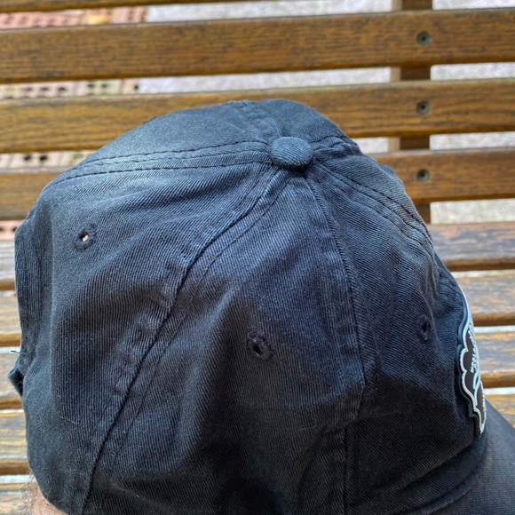 John Deere Black Vintage faded Hat adjustable back strap cap - Picture 8 of 14